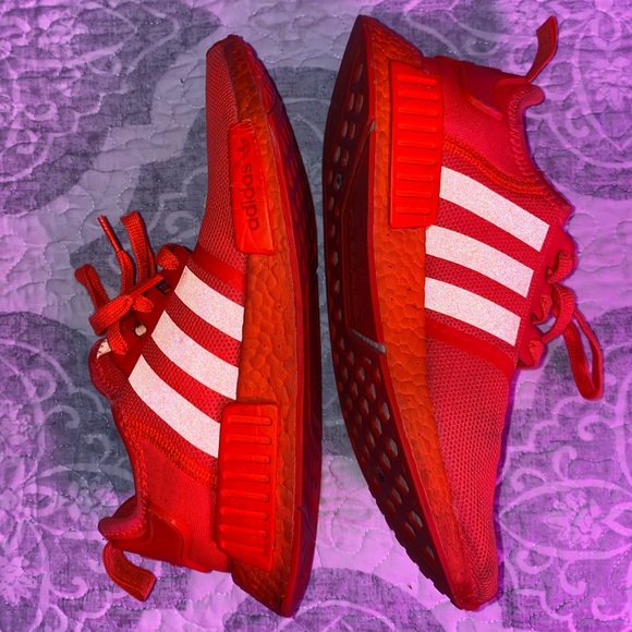 adidas red color shoes